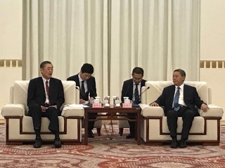 張術平党委書記との会見
