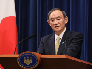 菅义伟总理在记者招待会上发言