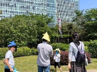 「鯉のぼりを見て!世界で1つの自分の兜を作ろう!」イベントの開催(2022年5月3日)