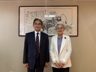 垂大使と傅瑩・全人代外事委員会副主任委員との会見（2022年5月13日）